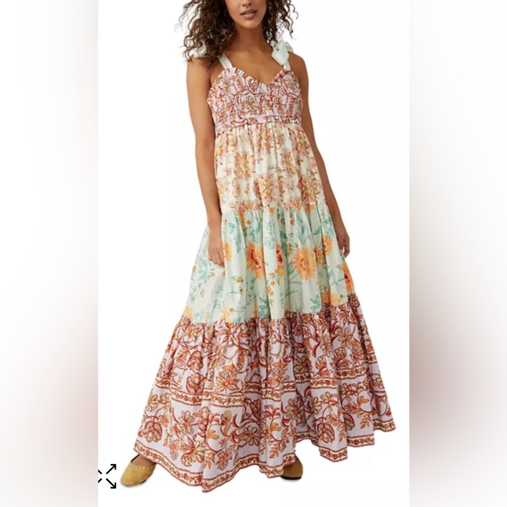 Free People Bluebell Maxi Dress | Lilac Combo | size M